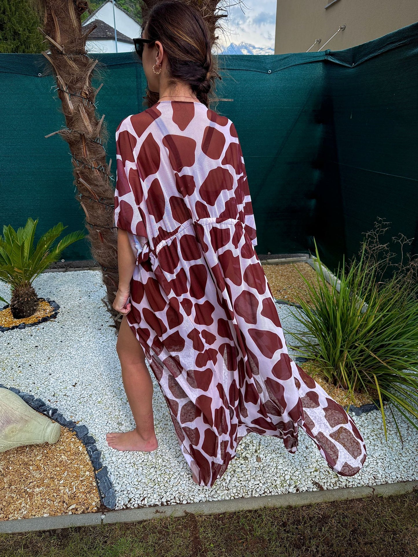 Coprispalla leggero e trasparente leopardato | Rose Maison IsaLove - Maison IsaLove