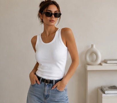 Canotta Essential Rib | Rose Maison IsaLove - Maison IsaLove