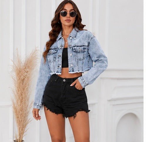 Giacca Demin Cropped | Rose Maison IsaLove - Maison IsaLove