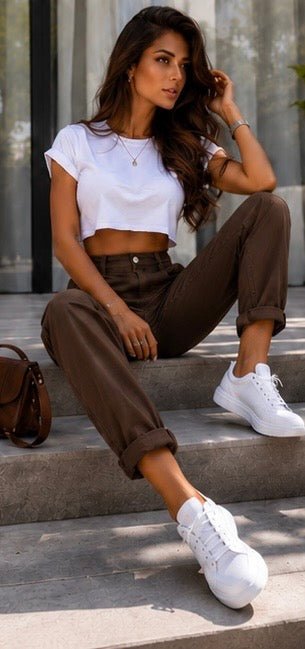 Pantalone a vita alta Rose | Maison IsaLove - Maison IsaLove